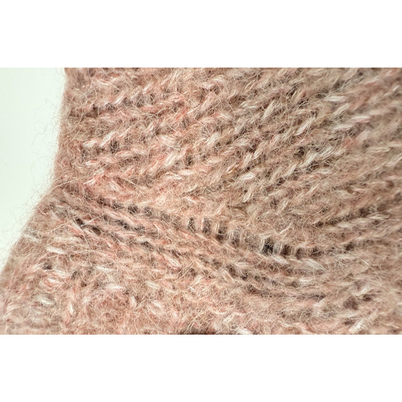 Rachel Zoe Alpaca Wool Blend Sweater Women’s Small Pink Rose Fuzzy Knit Pullover - Picture 10 of 12